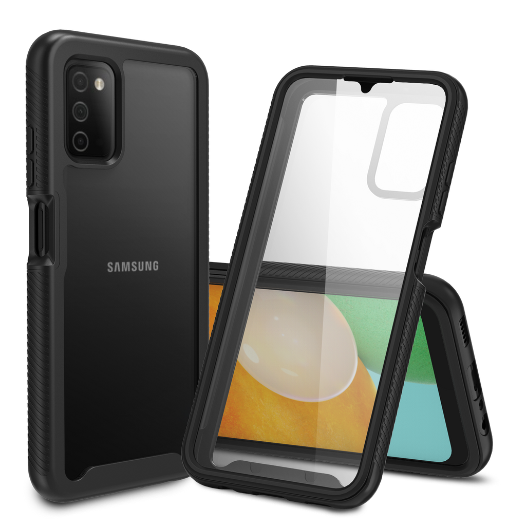 Heavy-Duty Case with Built-in Screen Protector for Samsung Galaxy A03s