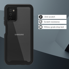 Heavy-Duty Case with Built-in Screen Protector for Samsung Galaxy A03s