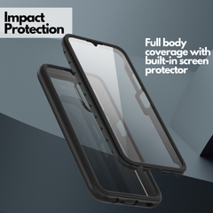 Heavy-Duty Case with Built-in Screen Protector for Samsung Galaxy A03s