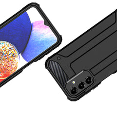 Armor Case Cover for Samsung Galaxy A16 5G + Glass Screen Protector (Black)
