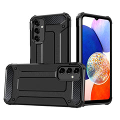 Armor Case Cover for Samsung Galaxy A16 5G + Glass Screen Protector (Black)