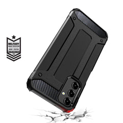 Armor Case Cover for Samsung Galaxy A16 5G + Glass Screen Protector (Black)