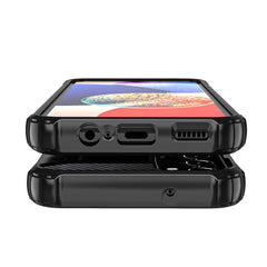 Armor Case Cover for Samsung Galaxy A16 5G + Glass Screen Protector (Black)