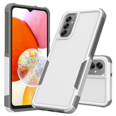 Galaxy A14 5G Grip Case + 2 Glass Screen Protectors for Samsung Galaxy A14 5G (White/Gray)