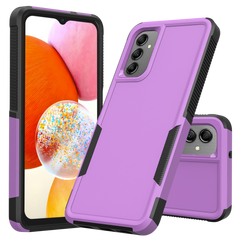 Galaxy A14 5G Grip Case + 2 Glass Screen Protectors for Samsung Galaxy A14 5G (Purple)