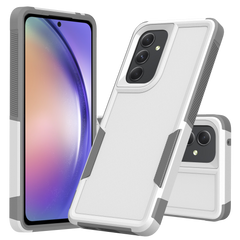 Galaxy A54 5G Grip Case + 2 Glass Screen Protectors for Samsung Galaxy A54 5G (White/Gray)