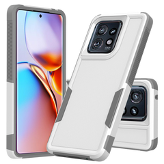 Grip Case for Motorola Edge Plus 2023 (White/Gray)