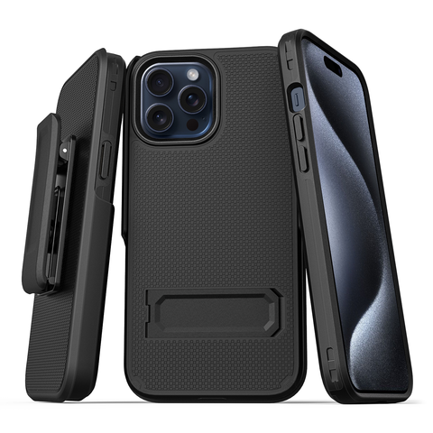 Holster Case with Belt Clip for iPhone 15 Pro Max