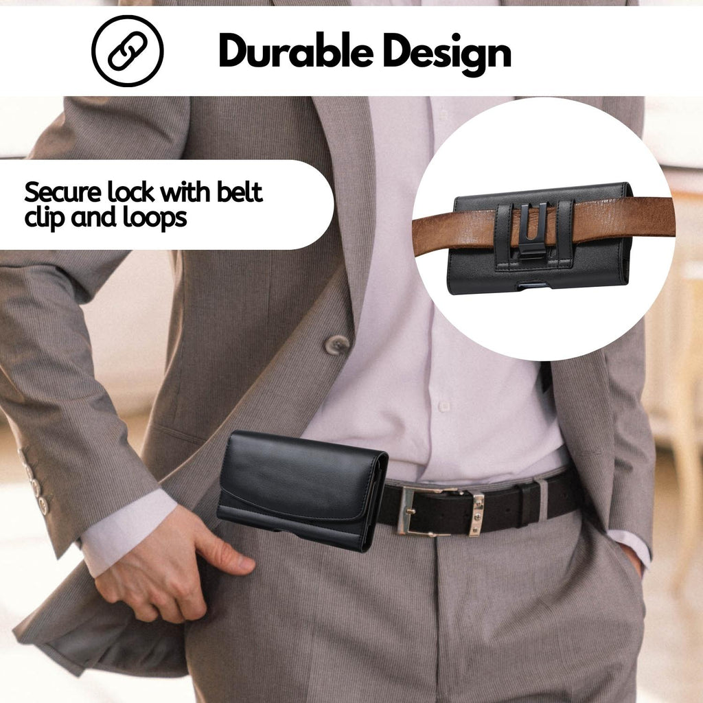 Leather Holster Phone Case with Belt Clip for iPhone, Samsung, Motorol – Cbus Wireless Leather Holster Phone Case with Belt Clip for iPhone, Samsung, Motorol – Cbus Wireless