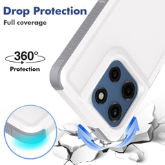 Armor Grip Case for Motorola Moto G Stylus 5G 2025 (White/Gray)