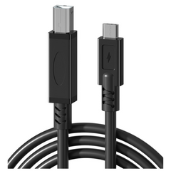 5ft USB B to USB C MIDI Cable for Electric Keyboard, Piano, MIDI Controller, Sequencer Cable MacBook Pro/Air, iPad Pro, Dell XPS 13/15/17, Chromebook