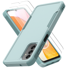 Galaxy A14 5G Grip Case + 2 Glass Screen Protectors for Samsung Galaxy A14 5G (Mint Green)