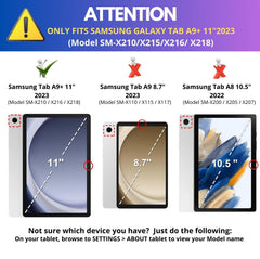 Keyboard Case for Samsung Galaxy Tab A9 Plus Case with Keyboard