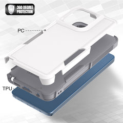 Armor Grip Case for Motorola Moto G Stylus 5G 2025 (White/Gray)