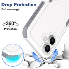 Armor Grip Case for iPhone 16 (White/Gray)