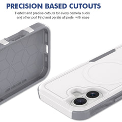 Armor Grip Case for iPhone 16 (White/Gray)