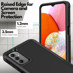 Galaxy A14 5G Grip Case + 2 Glass Screen Protectors for Samsung Galaxy A14 5G (Black)