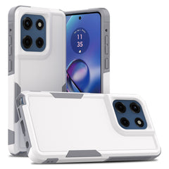 Armor Grip Case for Motorola Moto G Stylus 5G 2025 (White/Gray)