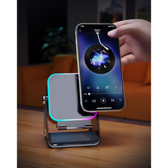 5-in-1 Induction Phone Speaker Stand — No Pairing Needed
