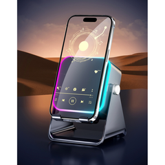 5-in-1 Induction Phone Speaker Stand — No Pairing Needed