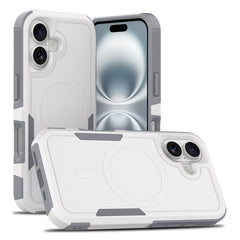 Armor Grip Case for iPhone 16 (White/Gray)