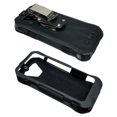 Fitted Leather Case w/ Belt Clip for Kyocera DuraForce Ultra 5G E7110
