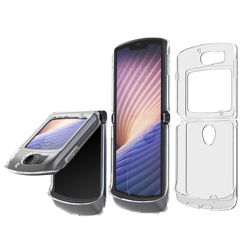 Clear Hard Case Cover for Motorola RAZR 5G (2020)