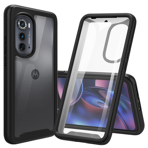 Heavy-Duty Case with Built-in Screen Protector for Motorola Edge (2022), Edge 5G UW (2022)