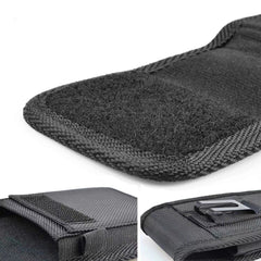 Vertical Nylon Pouch Holster Case with Belt Clip for Motorola One 5G Ace