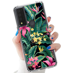 Tropical Flower Case for TCL 30 XE 5G – Pink & Yellow Floral Print