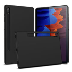 Flex-Gel Silicone TPU Case for Samsung Galaxy Tab S7 Plus (Matte Black)