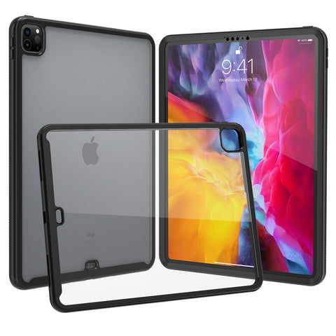 Heavy Duty Case with Built-in Screen Protector for Apple iPad Pro 11" (2020) - Full Body (Black)