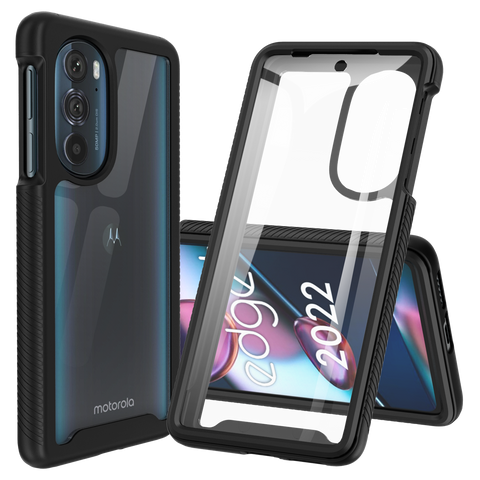 Heavy-Duty Case with Built-in Screen Protector for Motorola Edge Plus 5G UW (2022)