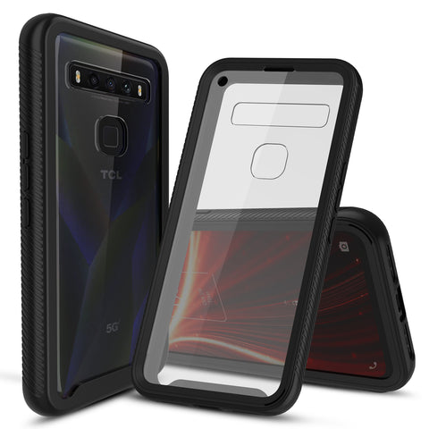 Heavy-Duty Case with Built-in Screen Protector for Verizon TCL 10 5G UW