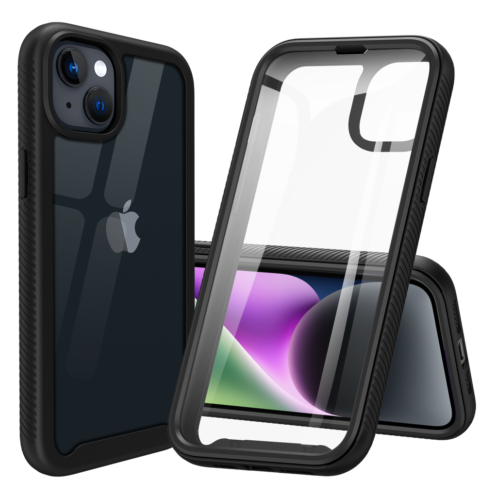 Heavy-Duty Case with Built-in Screen Protector for iPhone 14