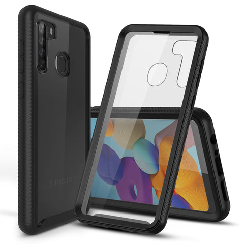 Heavy-Duty Case with Built-in Screen Protector for Heavy-Duty Case for Samsung Galaxy A21