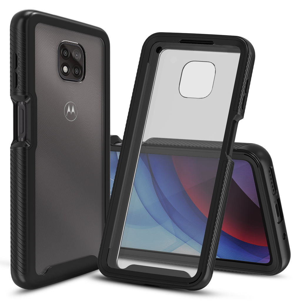 Heavy-Duty Case with Built-in Screen Protector for Moto G Power (2021)