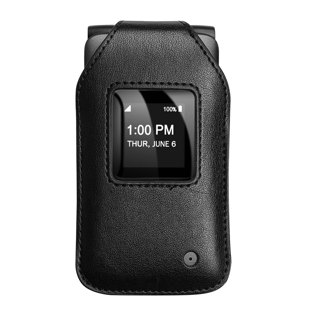 Fitted Leather Case for eTalk Flip Phone