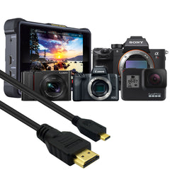 10ft HDMI to Micro HDMI Cable for GoPro, Sony, Canon, Panasonic LUMIX