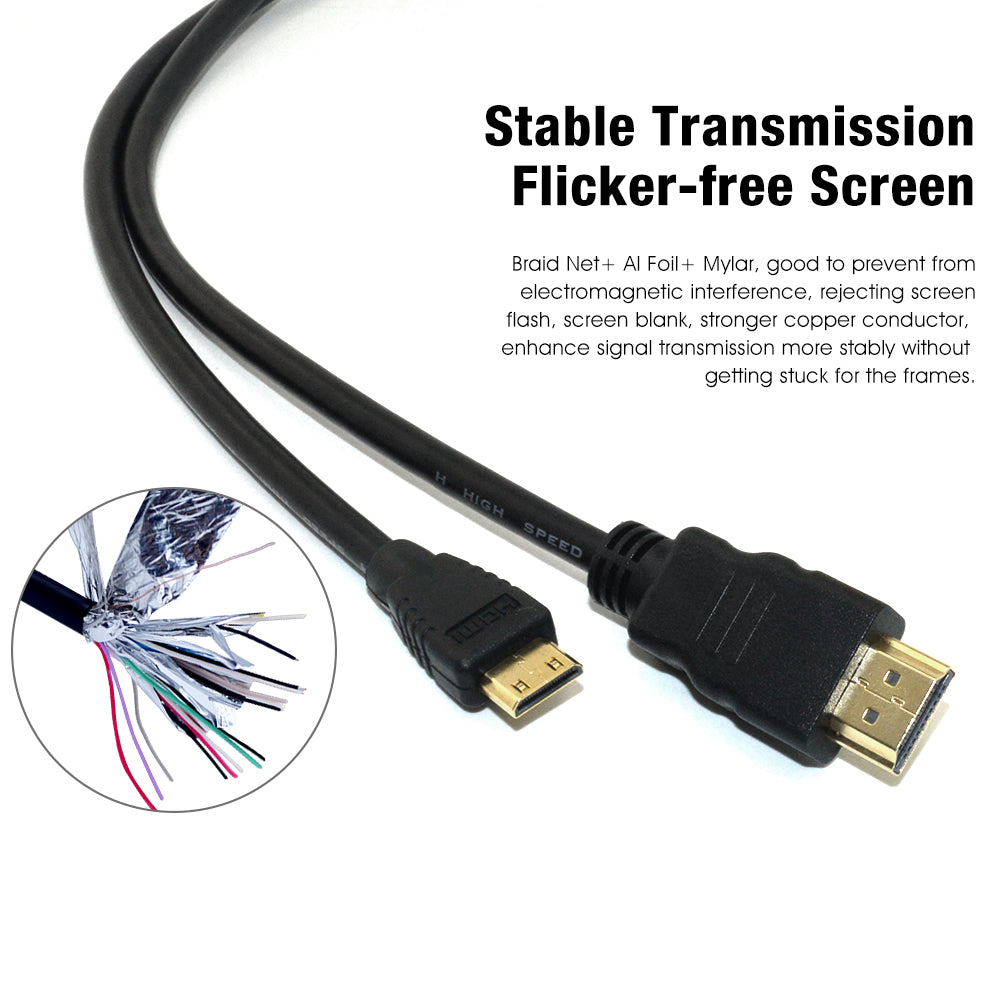 inch Kommandør Frontier 10ft HDMI to Mini HDMI Cable for Nikon, Canon Digital Cameras – Cbus  Wireless