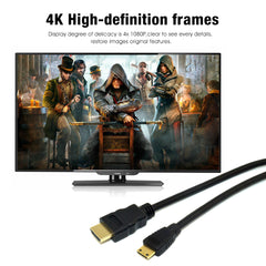10ft HDMI to Mini HDMI Cable for Nikon, Canon Digital Cameras