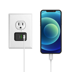 2-Port, 20W Fast Charging Wall Charger (USB-C + USB-A)