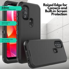 Heavy-Duty Holster + Case w/ Built-in Screen Protector for Motorola Moto G Power (2022)