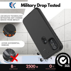 Heavy-Duty Holster + Case w/ Built-in Screen Protector for Motorola Moto G Power (2022)
