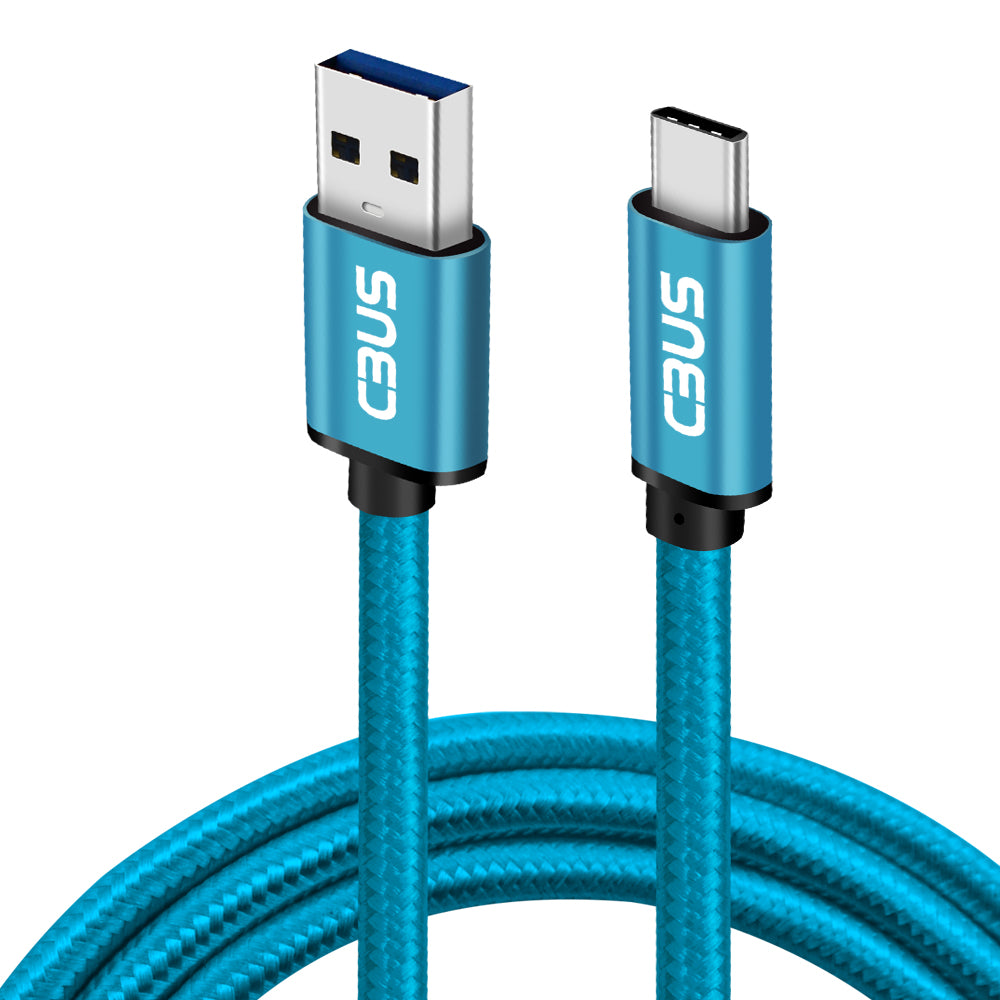 Braided Nylon USB-C Fast Charging Cable - Heavy Duty & Durable For IPhone, Samsung, More