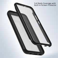 Heavy Duty Case Built-in Screen Protector for Samsung Galaxy A02s - Full Body (Black)