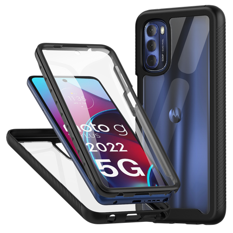 Heavy-Duty Case with Built-in Screen Protector for Motorola Moto G Stylus 5G (2022)