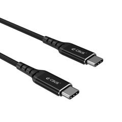 Fast Charger with 10ft Braided USB-C to USB-C Cable (Black)