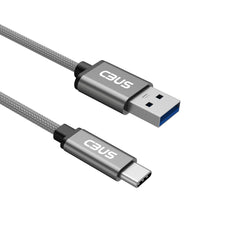 CBUS 25cm Kurzes, USB C Kabel für Festplatten Adapter mit geflochtenem Mantel USB-C auf USB-A kompatibel mit LaCie, SanDisk, G-Drive, Samsung T5/X5, My Passport, Seagate Fast, Transcend StoreJet