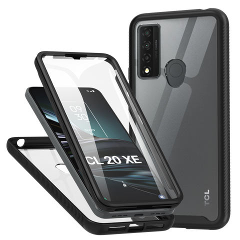 Heavy-Duty Case with Built-in Screen Protector for TCL 20 XE